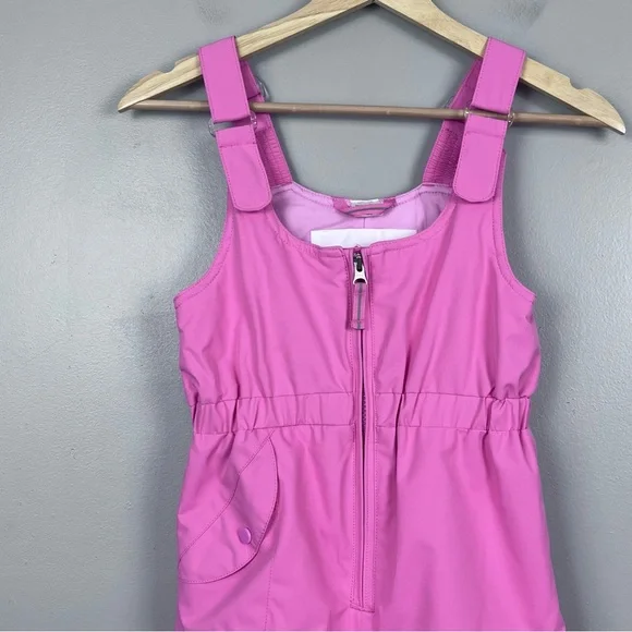 Obermeyer Girls Snoverall Hot Pink Ski Bib Pants 55018 Adjusrtable Size 6 Winter - Picture 2 of 16